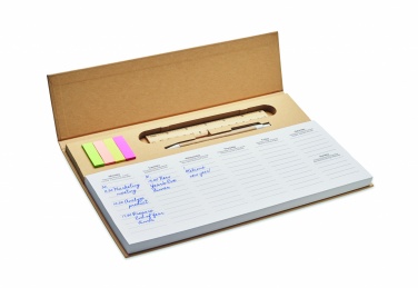 Logo trade promotional products image of: Weekly desktop planner