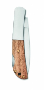 Logotrade promotional items photo of: Foldable knife in acacia wood