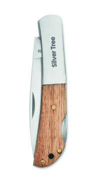 Logotrade promotional gifts photo of: Foldable knife in acacia wood