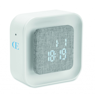 Logotrade promotional merchandise picture of: Recycled ABS/RPET alarm clock Stuttgart