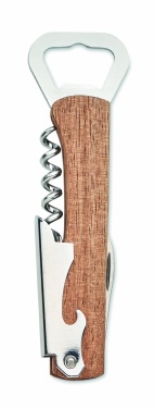 Logotrade promotional giveaway image of: 3 in 1 bamboo bottle opener