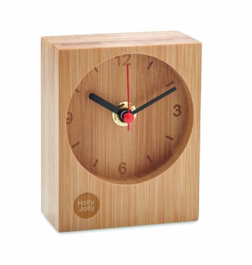 Logotrade promotional gift picture of: Bamboo table clock