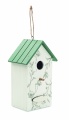 Bird house in plywood, White