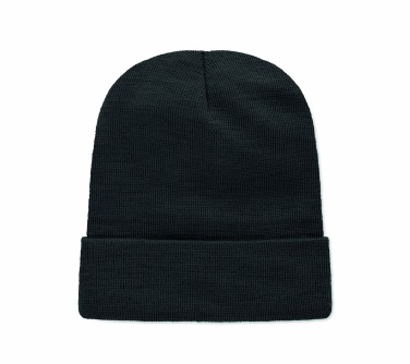 Logo trade advertising products picture of: Unisex beanie RPET polyester