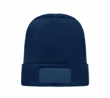 Logo trade corporate gift photo of: Unisex beanie RPET polyester