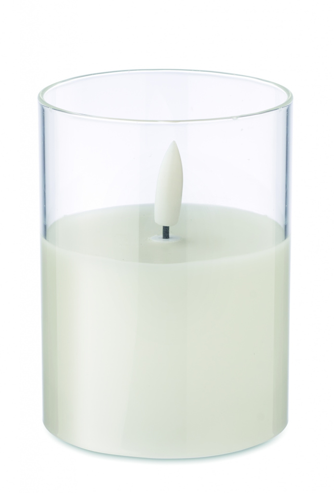 Logotrade promotional item image of: LED wax candle in glass holder