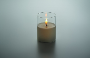 Logotrade advertising products photo of: LED wax candle in glass holder