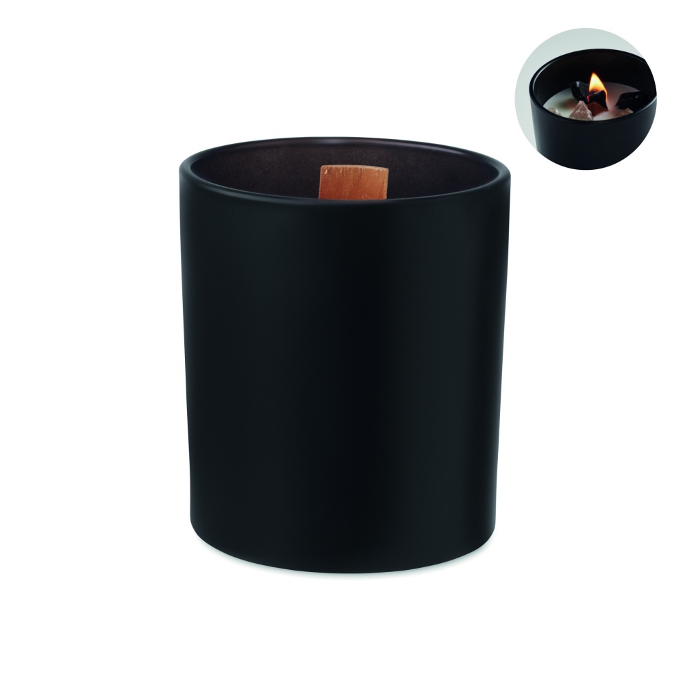 Logo trade promotional merchandise image of: Plant based wax candle 200 gr