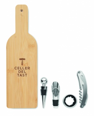 Logo trade corporate gifts image of: Bottle shaped wine set