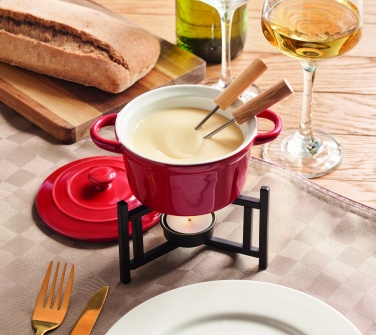 Logo trade advertising product photo of: Ceramic fondue set 300 ml