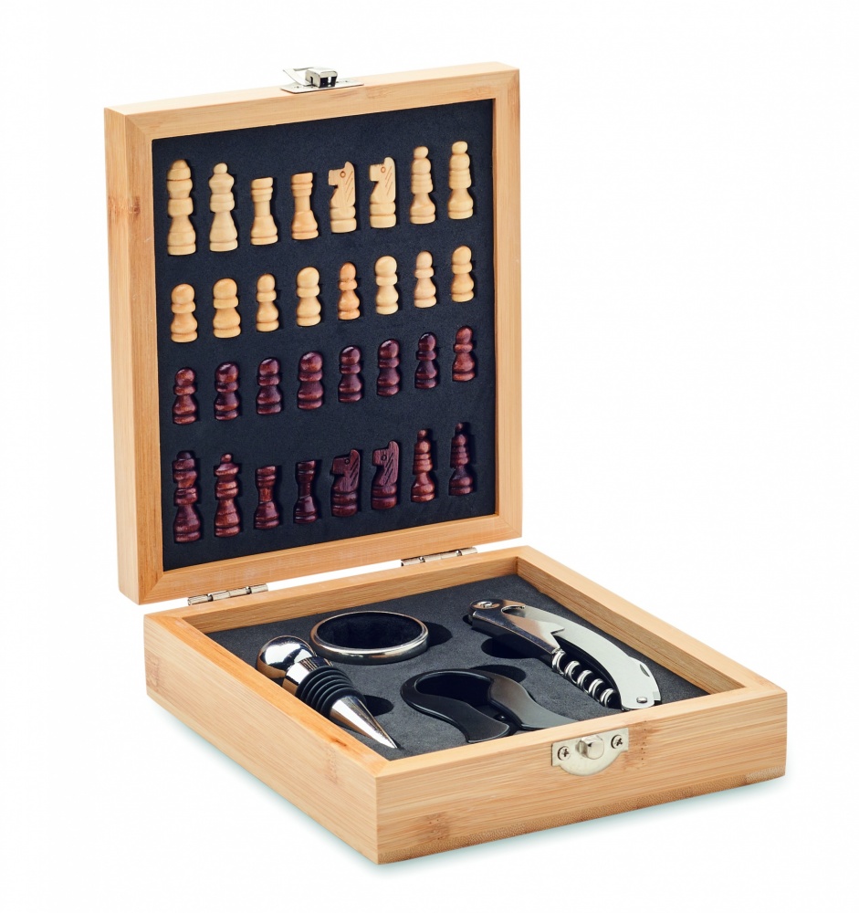 Logotrade corporate gift image of: Chess board wine set