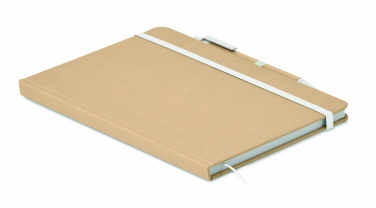 Logo trade promotional merchandise image of: A5 notebook in recycled carton