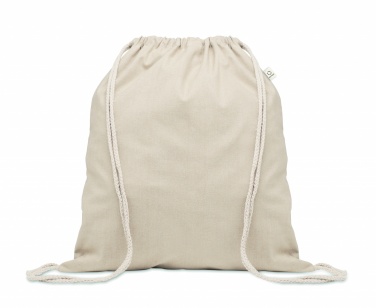 Logotrade advertising products photo of: Recycled cotton drawstring bag