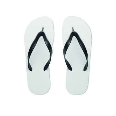 Logo trade promotional giveaways image of: Sublimation beach slippers