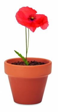 Logo trade promotional gift photo of: Terracotta pot 'poppy'