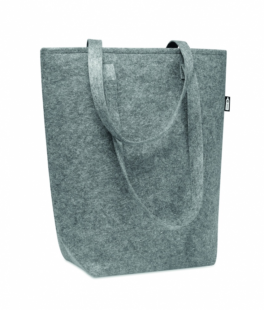 Logo trade promotional gifts picture of: RPET felt shopping bag