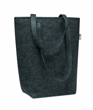 Logo trade corporate gifts image of: RPET felt shopping bag