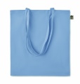 Organic cotton shopping bag, Baby Blue