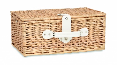 Logo trade promotional item photo of: Wicker picnic basket 2 people