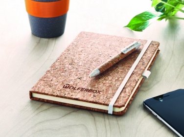 Logotrade promotional gifts photo of: A5 cork notebook with pen