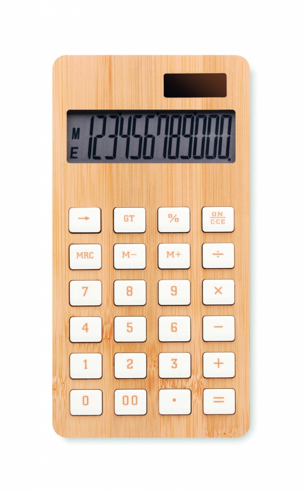 Logotrade promotional merchandise image of: 12 digit bamboo calculator