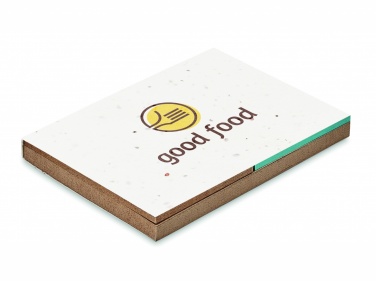 Logotrade promotional items photo of: Grass/seed paper memo pad