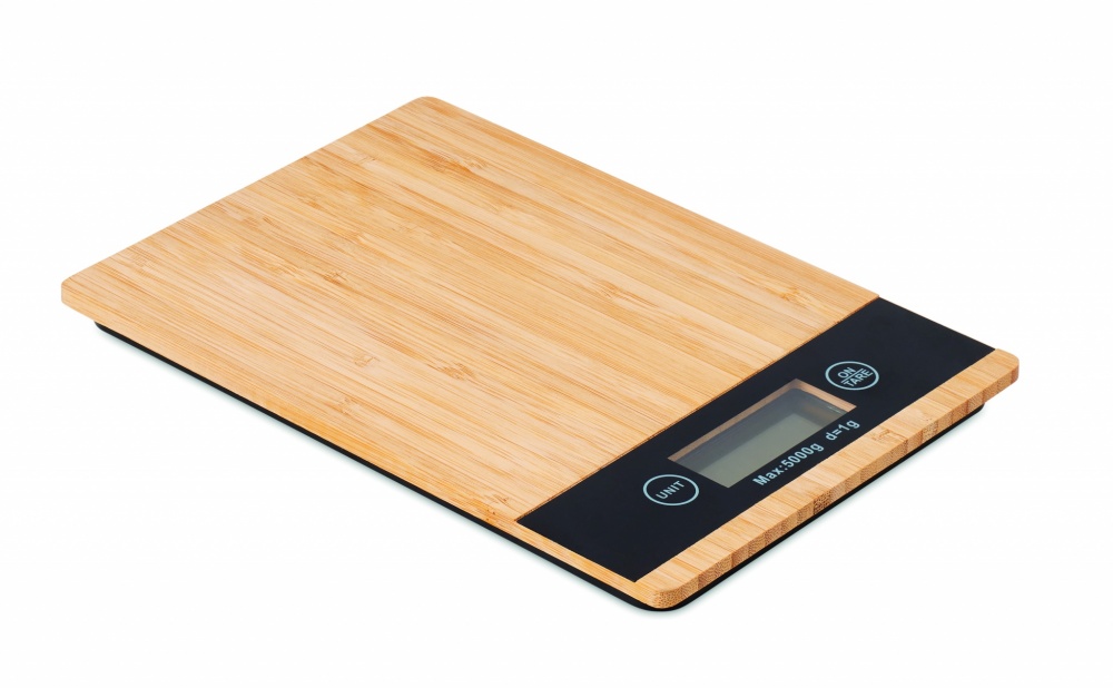 Logotrade promotional item image of: Bamboo digital kitchen scales