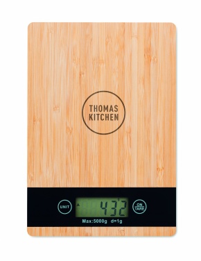 Logotrade advertising products photo of: Bamboo digital kitchen scales