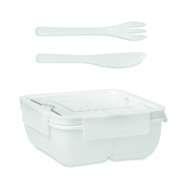 Logo trade promotional items image of: Lunch box with cutlery 600ml