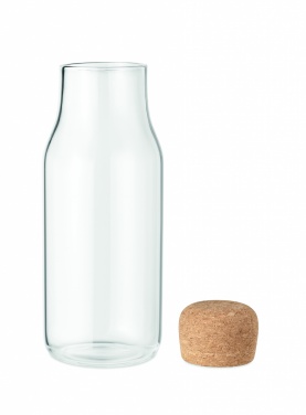 Logo trade promotional products picture of: Glass bottle cork lid 600 ml