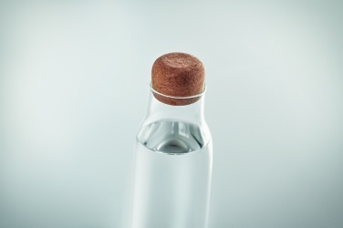 Logo trade promotional merchandise photo of: Glass bottle cork lid 600 ml