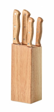 Logotrade promotional gift image of: 5 piece knife set in base