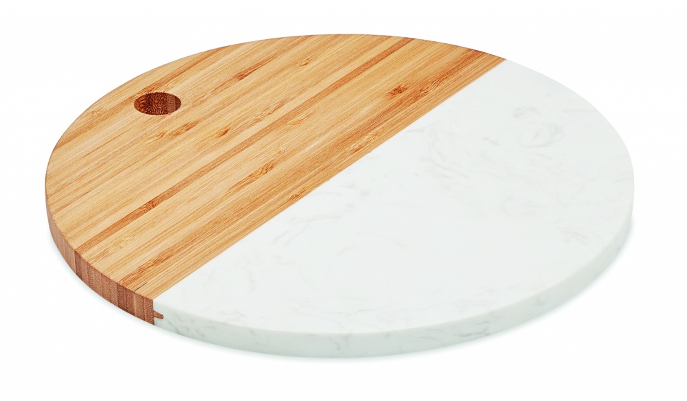 Logotrade promotional giveaway image of: Marble/ bamboo serving board