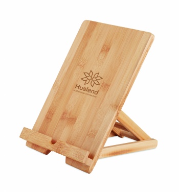 Logo trade promotional giveaways picture of: Bamboo tablet stand TUANUI