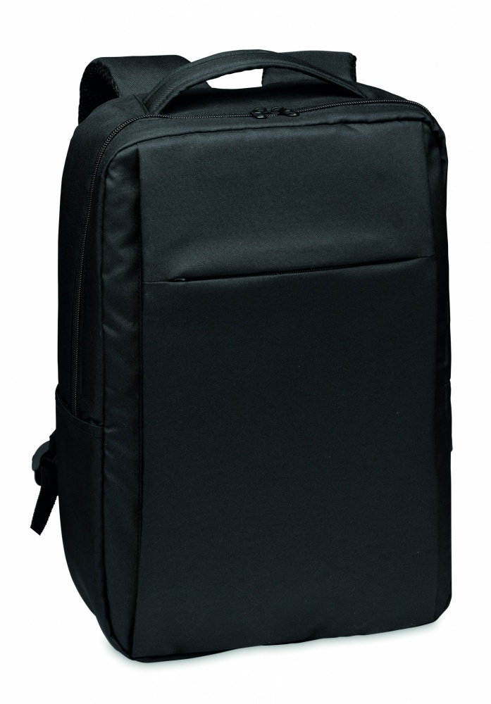 Logo trade promotional giveaway photo of: Laptop backpack in 300D RPET