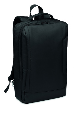 Logo trade promotional giveaway photo of: Laptop backpack in 300D RPET