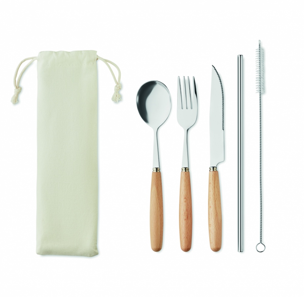 Logo trade corporate gift photo of: Cutlery set stainless steel