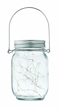 Logo trade promotional giveaways picture of: Solar mason jar outdoor lamp