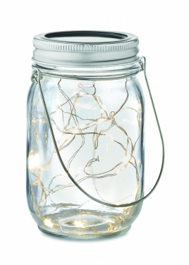 Logotrade promotional merchandise image of: Solar mason jar outdoor lamp