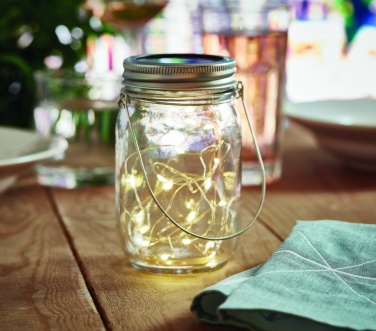 Logo trade advertising product photo of: Solar mason jar outdoor lamp