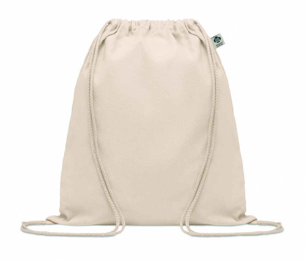 Logotrade promotional products photo of: Organic cotton drawstring bag