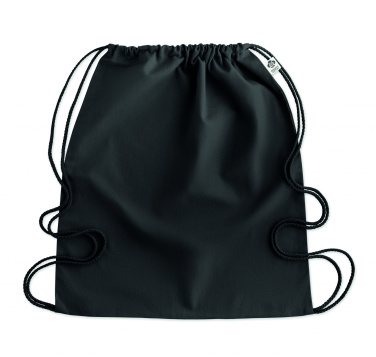 Logo trade promotional merchandise picture of: Organic cotton drawstring bag