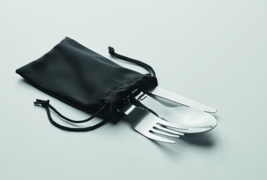 Logo trade promotional giveaways image of: 3-piece camping cutlery set