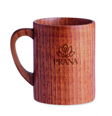 Logotrade advertising products photo of: Oak wooden mug 280 ml