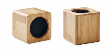 Logotrade corporate gifts photo of: Set of Bamboo wireless speaker