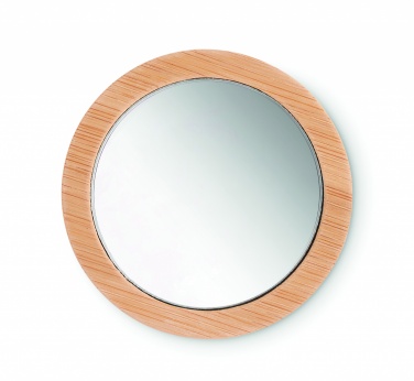 Logotrade promotional merchandise picture of: Bamboo make-up mirror