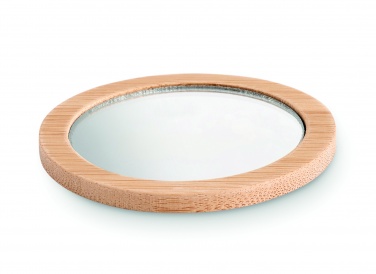 Logotrade business gift image of: Bamboo make-up mirror