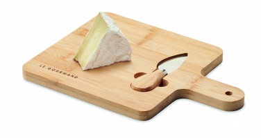 Logotrade advertising product image of: Cheese board set in bamboo Bremen