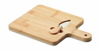 Logo trade promotional item photo of: Cheese board set in bamboo