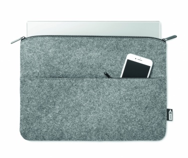 Logotrade promotional gifts photo of: RPET felt zipped laptop bag